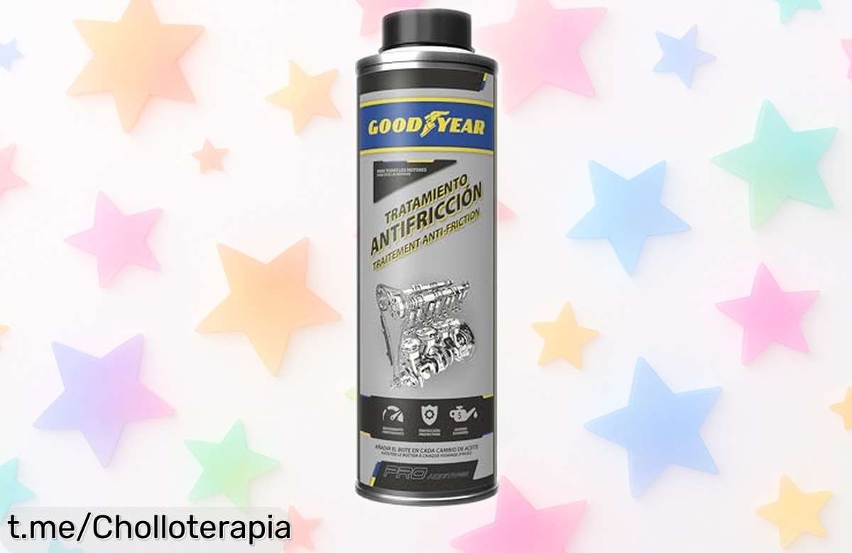 Potente aditivo antifricción Goodyear para aceite que mantiene tu motor a punto, ¡no dejes escapar este precio rebajado y ponlo al cuidado que se merece!