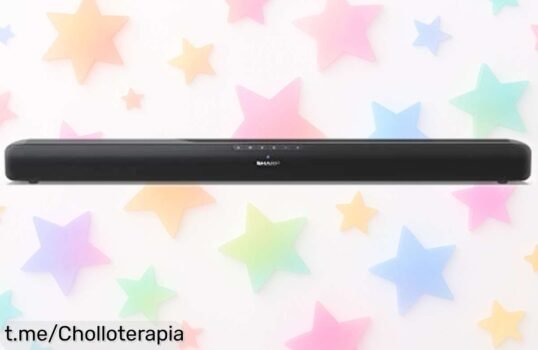 Potente barra de sonido Sharp de 75W, ¡audio espectacular y conexión fácil! Apúntate a este super chollo y disfruta del cine en casa como nunca antes.