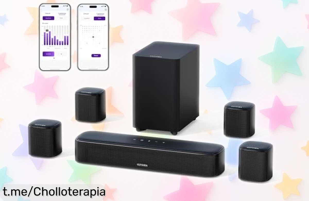 Potente barra de sonido envolvente 7.1 que transforma tu cine en casa por un precio rebajado ¡No te lo pierdas y disfruta tus películas como nunca!