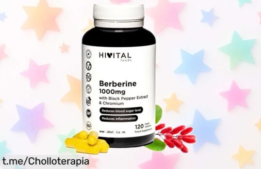 Potente berberina 1000 mg en cápsulas veganas, ¡precio rebajado increíble que no volverás a ver! Cuida tu salud sin esfuerzo y siente la vitalidad al instante.