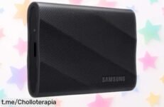 Potente disco duro externo Samsung Portable SSD T9 de 4 TB a precio rebajado, perfecto para impulsar tus proyectos y llevar tus recuerdos siempre contigo. ¡Hazlo tuyo ya!