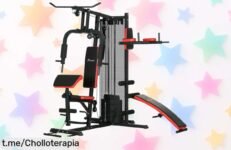 Potente máquina multiestación SPORTNOW en negro para tu hogar, ¡rebajada a un precio loco! Siente la fuerza al máximo y no dejes que se agoten las unidades, actúa ya.