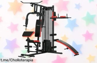Potente máquina multiestación SPORTNOW en negro para tu hogar, ¡rebajada a un precio loco! Siente la fuerza al máximo y no dejes que se agoten las unidades, actúa ya.