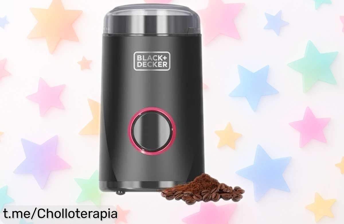 Potente molino eléctrico Black+Decker para un café perfecto, ¡disfruta de su precio rebajado por tiempo limitado y despierta tus sentidos con cada taza!