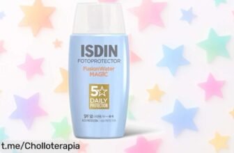 Protector solar facial ISDIN fusion water magic SPF 50, ahora a un precio de ganga para que tu piel brille más y esté siempre protegida. ¡Aprovecha este chollazo antes que se acabe!