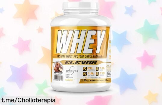 Proteína de suero 100% whey gigante de 2kg a precio rebajado, ¡aprovecha este super chollo y llena tu cuerpo de energía antes que se agote!