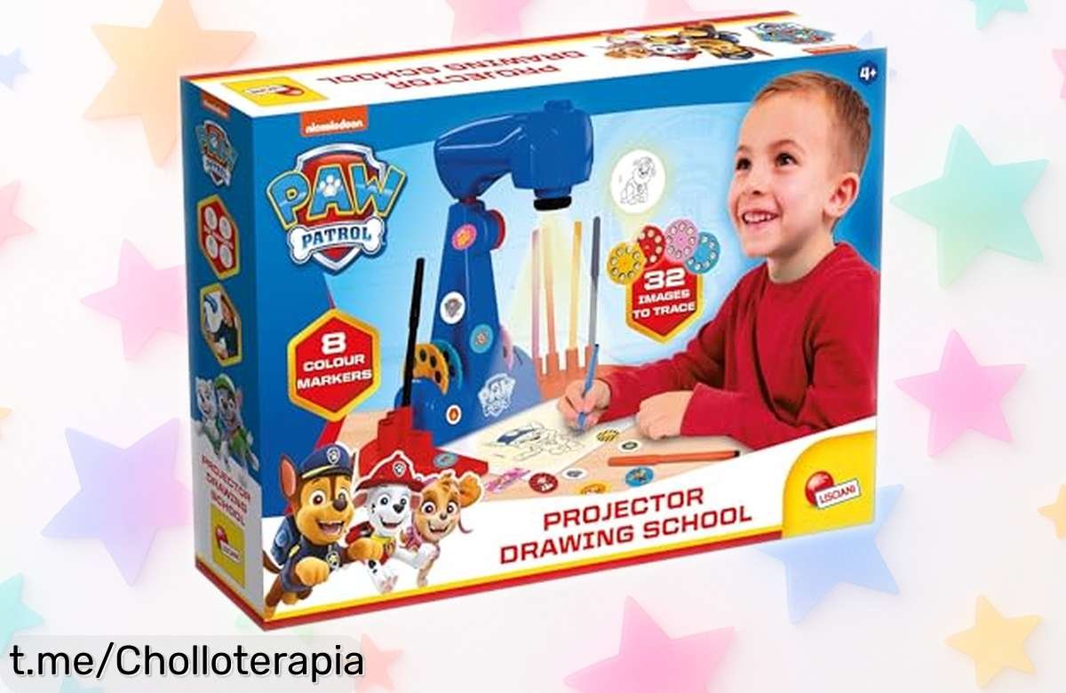 Proyector para dibujar y colorear de La Patrulla Canina a precio rebajado, un chollazo que hará brillar las sonrisas de los peques. ¡Date prisa, solo quedan unos pocos!