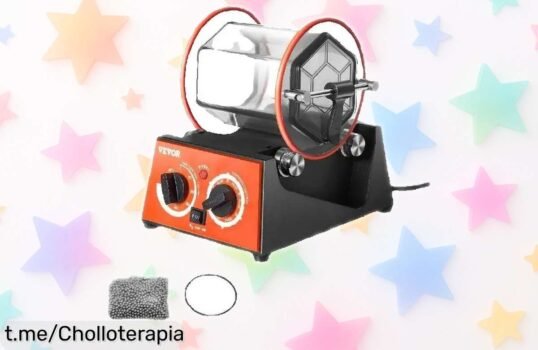 Pulidora de tambor SucceBuy para joyería, ahora a precio rebajado: ¡da brillo profesional a tus creaciones y no dejes escapar esta oportunidad única!