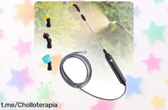 Pulverizador eléctrico inalámbrico con batería duradera y 3 boquillas ajustables, ¡aprovecha este super chollo antes de que se acabe y transforma la manera en que trabajas!