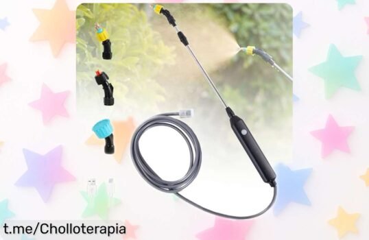 Pulverizador eléctrico inalámbrico con batería duradera y 3 boquillas ajustables, ¡aprovecha este super chollo antes de que se acabe y transforma la manera en que trabajas!