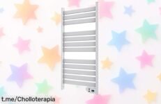 Radiador toallero eléctrico Cecotec con pantalla LED, diseño moderno y secado rápido ¡Super chollo para disfrutar de inviernos cálidos en casa!