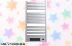 Radiador toallero eléctrico con mando a distancia, ahora con precio rebajado que no te lo puedes perder: seca tus toallas y despídete del frío de una vez. ¡Apresúrate!