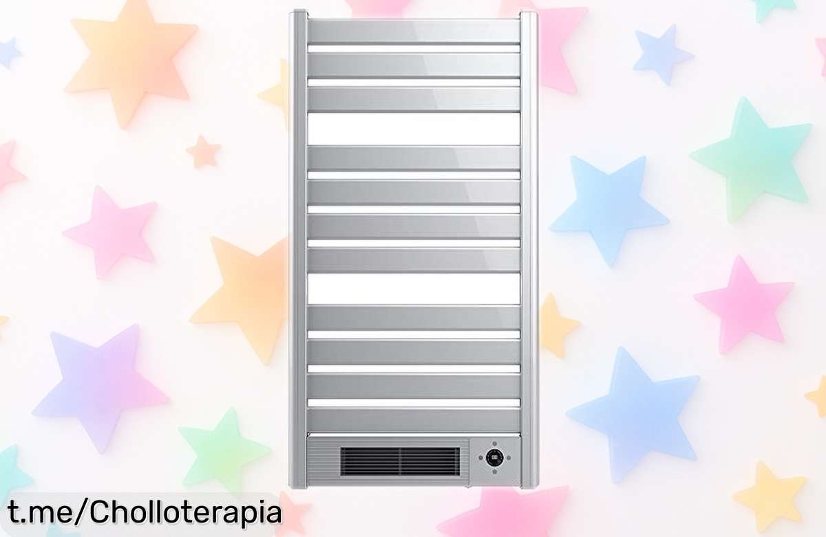 Radiador toallero eléctrico con mando a distancia, ahora con precio rebajado que no te lo puedes perder: seca tus toallas y despídete del frío de una vez. ¡Apresúrate!