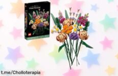 Ramo de flores LEGO súper realista que siempre brilla, personalízalo y sorprende a quien más quieres ¡no te pierdas este descuentazo antes que se agote!