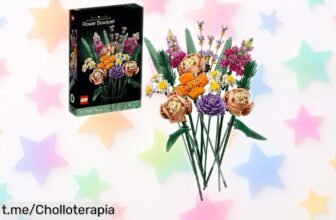 Ramo de flores LEGO súper realista que siempre brilla, personalízalo y sorprende a quien más quieres ¡no te pierdas este descuentazo antes que se agote!