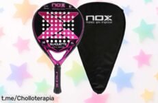 Raqueta ligera de fibra de carbono Nox, precio rebajado sólo por tiempo limitado: da el 100% en la pista con este super chollo que todos quieren tener ¡aprovéchalo ya!