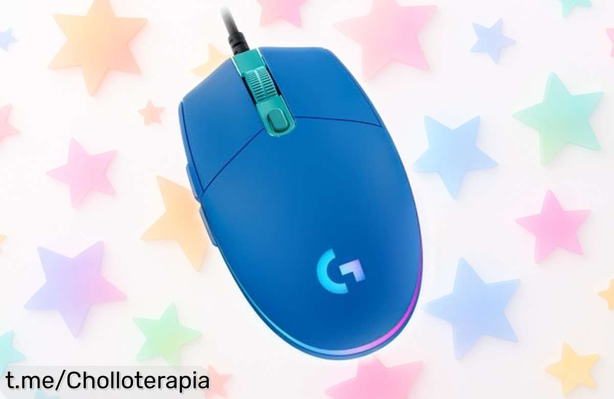 Ratón gaming Logitech G203 con luces RGB y precisión brutal a precio rebajado, corre y domina tus partidas antes de que se agote esta oferta única ¡no te lo pierdas!