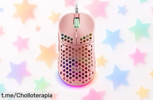 Ratón gaming ultraligero Mars Gaming con sensor de 12800 dpi y luces RGB, ahora a un precio loco que no querrás dejar escapar ¡Hazlo tuyo antes de que vuelen!
