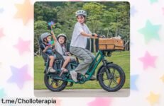 Rebajón espectacular en bicicleta eléctrica de carga Fiido T2 Longtail, ideal para tus aventuras urbanas. No pierdas la oportunidad de conquistar la ciudad con estilo y sencillez.