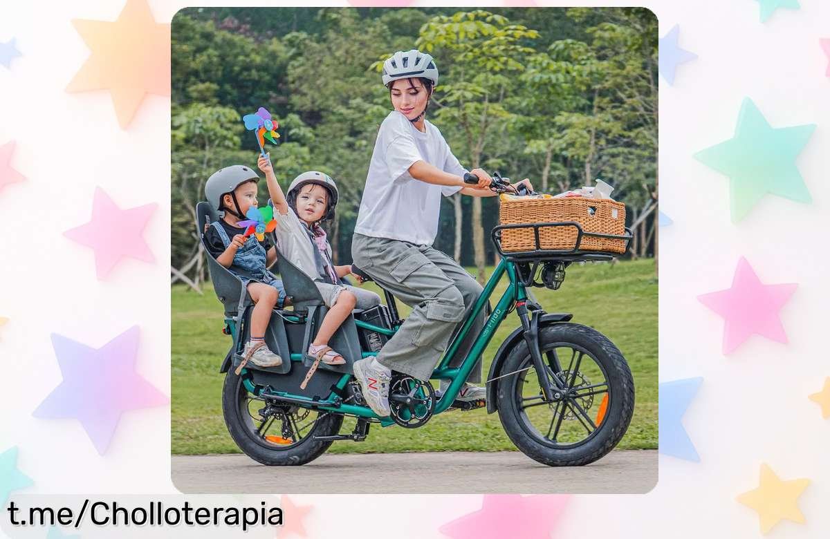 Rebajón espectacular en bicicleta eléctrica de carga Fiido T2 Longtail, ideal para tus aventuras urbanas. No pierdas la oportunidad de conquistar la ciudad con estilo y sencillez.