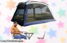 Red de camping resistente a rayos UV con súper descuento que no se repite, ¡disfruta del sol sin preocupaciones mientras te diviertes en familia hoy mismo!