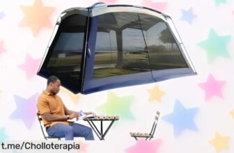 Red de camping resistente a rayos UV con súper descuento que no se repite, ¡disfruta del sol sin preocupaciones mientras te diviertes en familia hoy mismo!