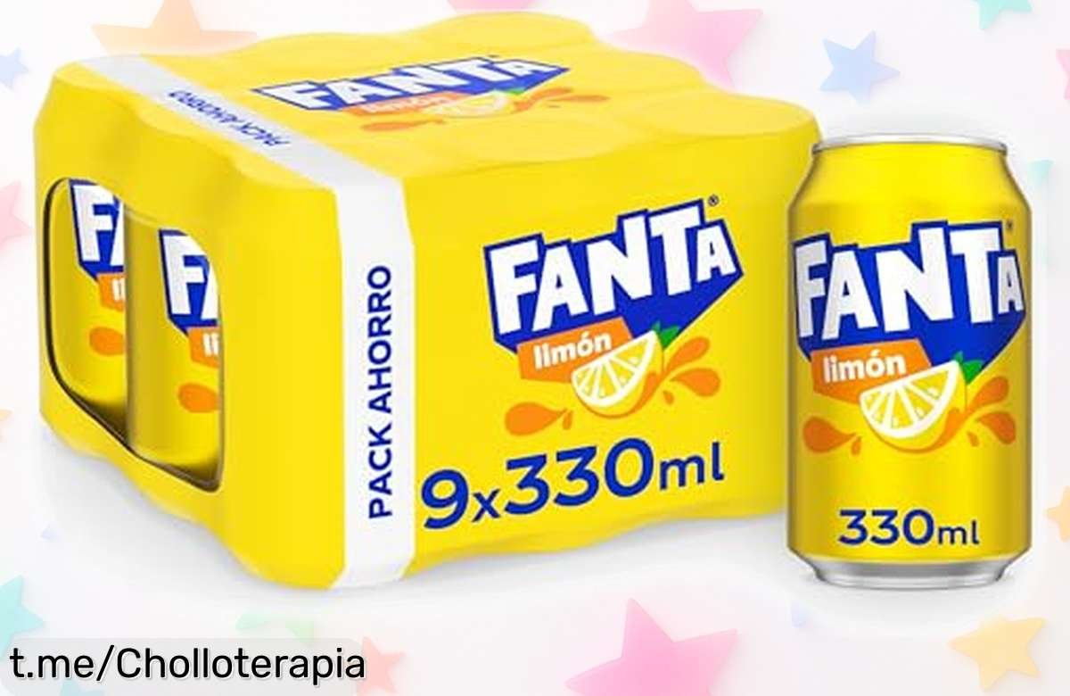 Refresco de limón Fanta en pack de 9 latas con zumo real a precio loco, ¡no te quedes sin sabor y ahorra mientras celebras tus mejores momentos!