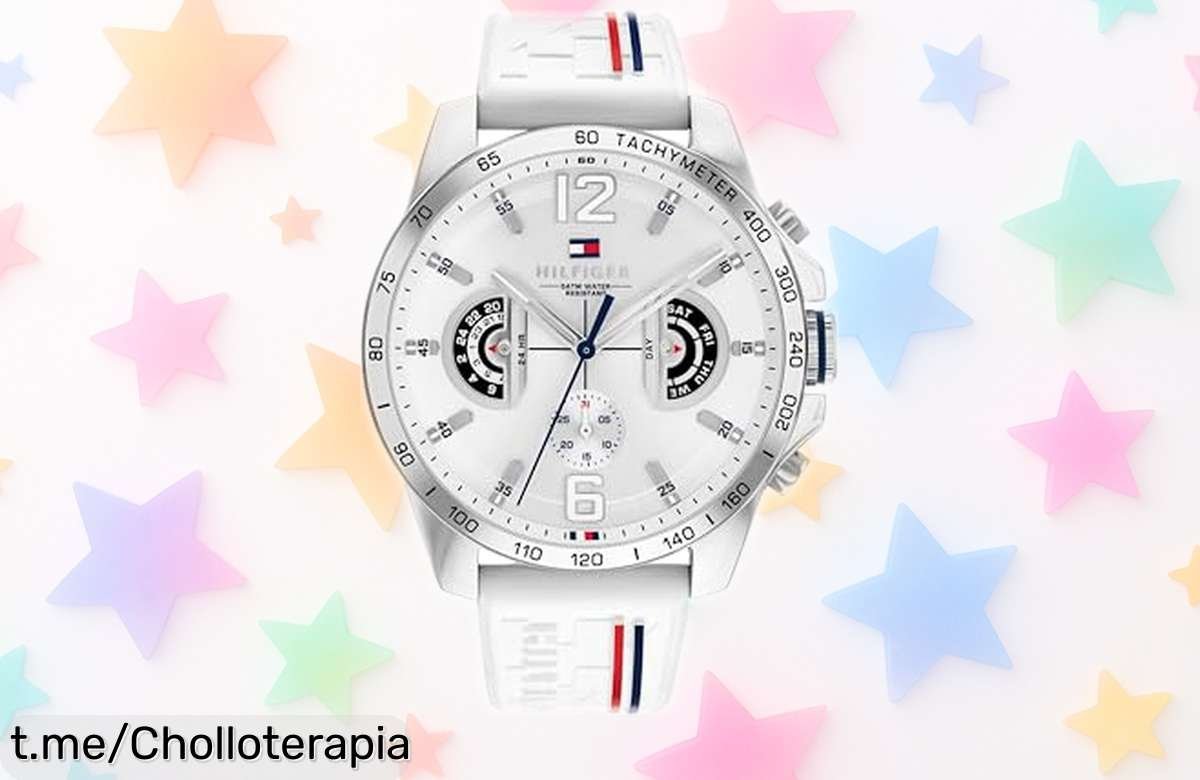Reloj Tommy Hilfiger multifuncional para hombre a precio loco, con estilo icónico y resistencia al agua. ¡Corre que vuelan las unidades, no dejes pasar esta increíble oportunidad!