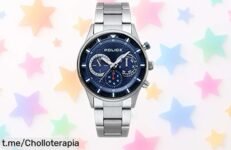 Reloj analógico Police para hombre con correa de acero inoxidable a precio rebajado; un super chollazo que hará brillar tu estilo. ¡Consíguelo antes de que vuelen!