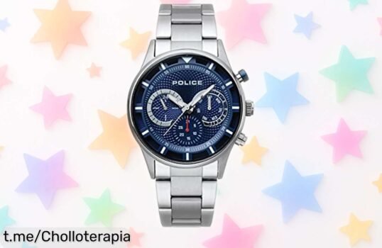 Reloj analógico Police para hombre con correa de acero inoxidable a precio rebajado; un super chollazo que hará brillar tu estilo. ¡Consíguelo antes de que vuelen!