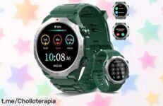 Reloj inteligente Qecnato para hombre con Bluetooth y 110+ modos deportivos, precio rebajado que no te querrás perder, ¡hazlo tuyo antes de que se acabe este super chollo!