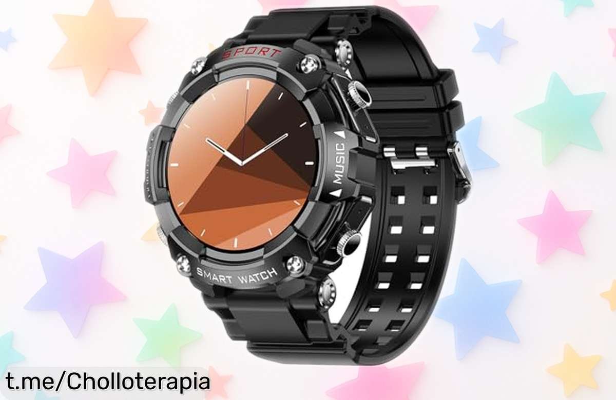 Reloj inteligente deportivo con batería de larga duración que cuida tu salud y controla tu ritmo, ¡no te quedes sin el chollo que hará latir tu corazón más fuerte!