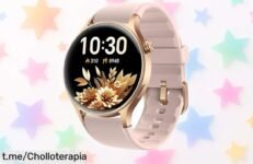 Reloj inteligente para mujer con pantalla AMOLED y pulsómetro 24h, ¡super chollo por tiempo limitado que elevará tu salud y estilo!