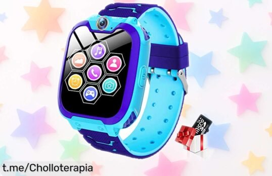 Reloj inteligente para niños con juegos y cámara a un precio rebajado: diversión, seguridad y aprendizaje que los peques adorarán. ¡Consíguelo ya antes de que se agote!