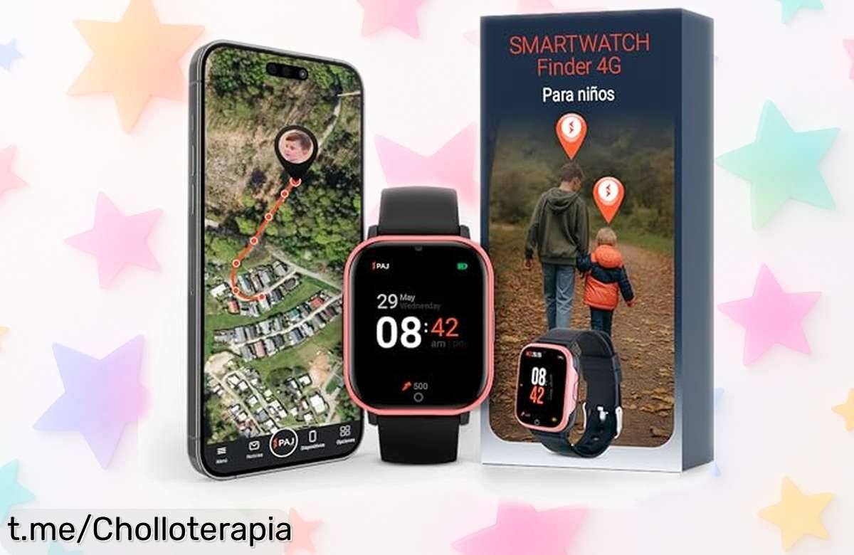 Reloj localizador GPS para niños con llamada y SOS en tiempo real, perfecto para que estés siempre tranquilo. ¡Aprovecha este precio rebajado antes de que se acabe!