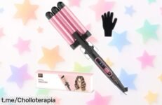 Rizador de ondas Bestope con calentamiento rápido y guante protector, ¡descuentazo brutal para lucir un pelo de revista hoy mismo!