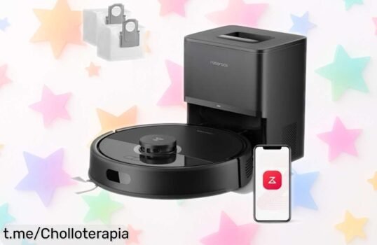 Robot aspirador y fregador Roborock con autovaciado a precio rebajado, transforma tu hogar en un instante y disfruta de la limpieza sin esfuerzo ¡No te lo pierdas!