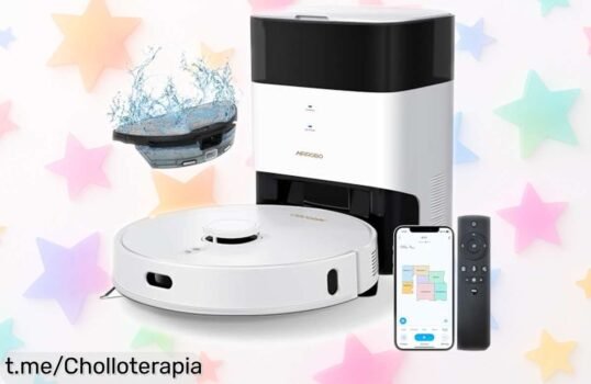 Robot aspirador y fregasuelos con navegación láser: ¡rebajado para que limpies sin esfuerzo y en tiempo récord! No dejes pasar esta oferta limitada, tu hogar te lo agradecerá.