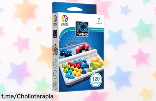 Rompecabezas inteligente Smart Games IQ Twins: diversión en familia con 120 retos que estimulan la mente, ¡aprovéchate de este super chollo y saca sonrisas ya!