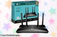 Router WiFi 6 TPLink Archer AX58 con velocidad brutal y capacidad para 256 dispositivos, ¡ahora a un precio rebajado que no puedes dejar escapar! Hazlo tuyo antes de que se agote.