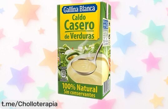 Sabor auténtico con caldo casero de verduras Gallina Blanca, ¡rebajado! Date prisa y llena tus platos de bienestar antes de que se agote este super chollo.