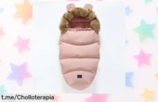 Saco de dormir cálido para bebé con calcetines de lana: ¡super chollo que protege del frío y te da paz mental! Aprovéchalo antes de que se agote.