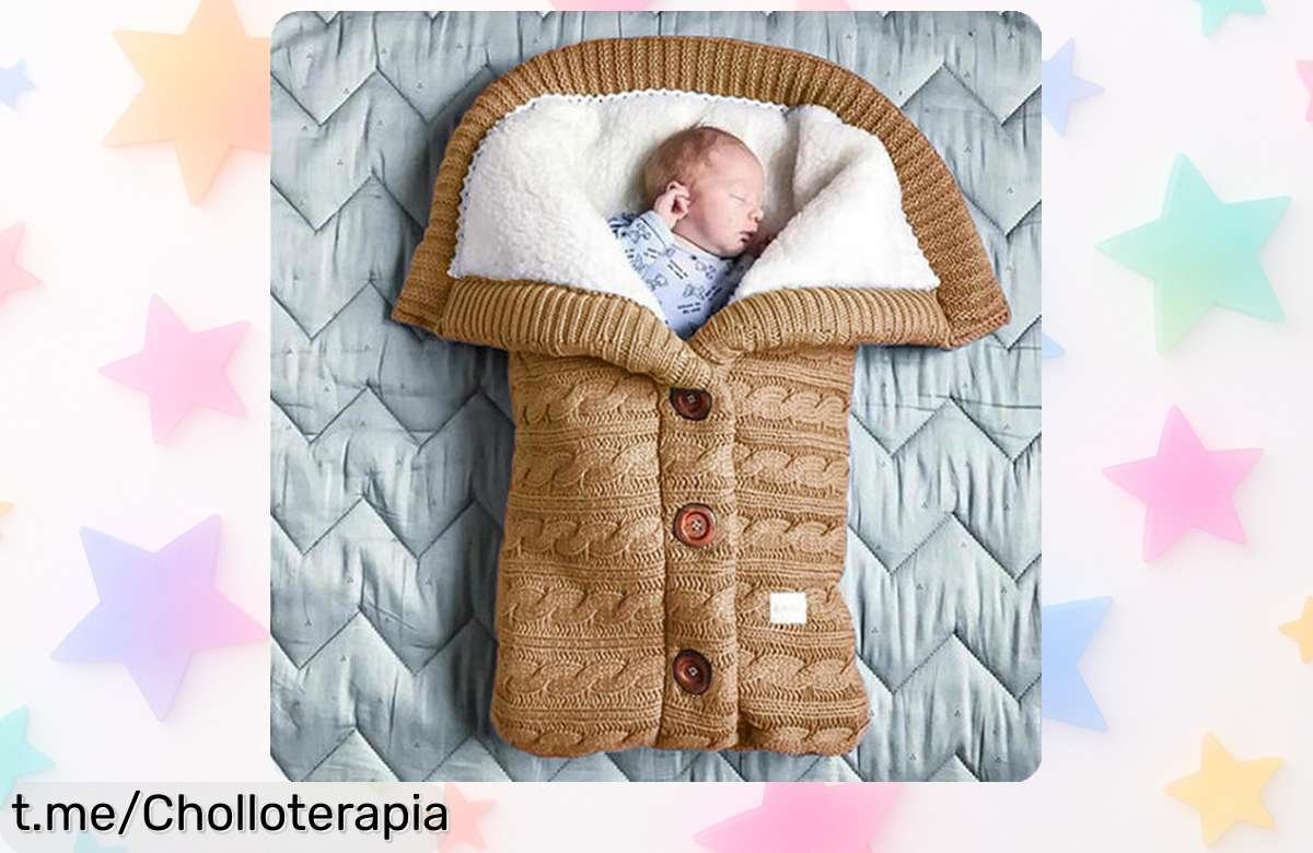 Saco de dormir grueso para bebé con forro de cachemira imitación a precio loco, el mimo extra que tu pequeño merece. ¡Últimas unidades disponibles, no te lo pierdas!