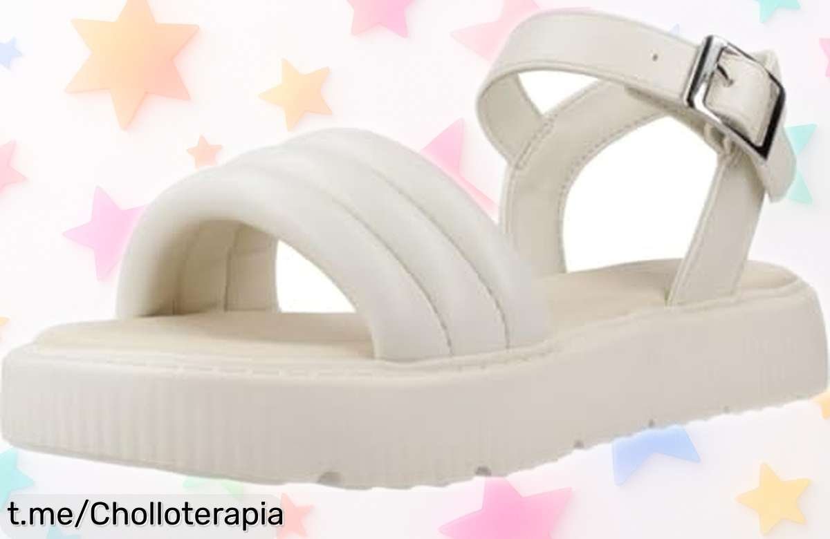 Sandalia Geox para niña en color ivory, diseño único a precio rebajado ¡No te pierdas esta ganga que hará sonreír a tu pequeña por tiempo limitado!