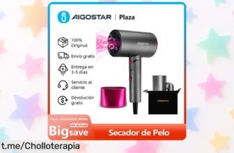 Secador de pelo iónico 2100W con mango plegable, un precio muy bajo que no vas a creer. ¡Aprovecha esta oferta limitada y luce una melena espectacular ya!