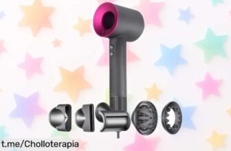 Secador de pelo iónico sin aspas con 6 accesorios: ¡aprovecha el precio rebajado y consigue un cabello espectacular antes de que se acabe esta oferta increíble!