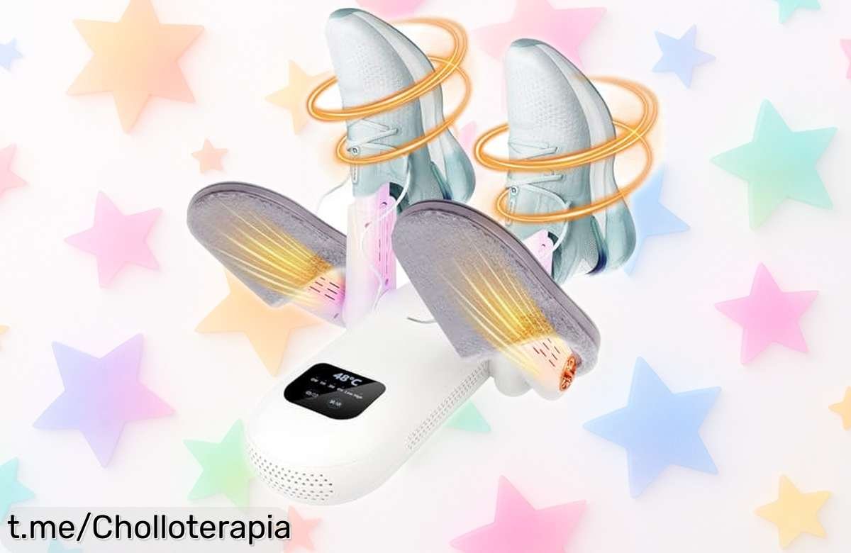Secador eléctrico de zapatos Lyppul que seca y esteriliza al instante, precio rebajado en un super chollo para que despidas los malos olores ¡Hazte con el tuyo ya!
