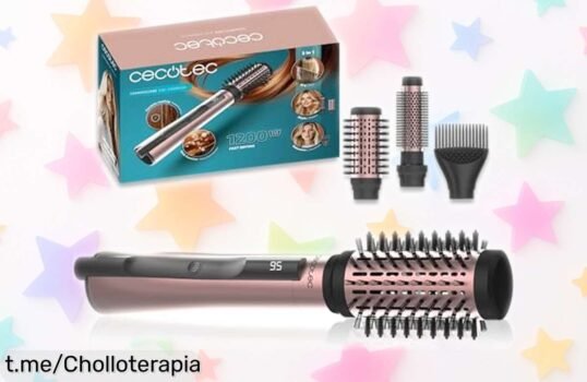 Secador y cepillo rotativo Cecotec 1100W: ¡ofertón para un pelo suave y brillante! No dejes escapar esta oportunidad y presume de melena perfecta, date prisa que vuela.
