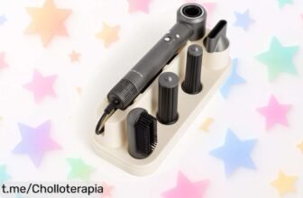 Secador y moldeador iónico 5 en 1 con tecnología Coanda, ¡ahora a precio rebajado! No dejes pasar este super chollo para lucir un pelo espectacular que todos admirarán.