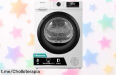 Secadora Hisense 8kg, secado rapidísimo en solo 30 minutos y antiarrugas a precio rebajado: ¡haz que tu ropa luzca perfecta con este super chollo antes que se acabe!